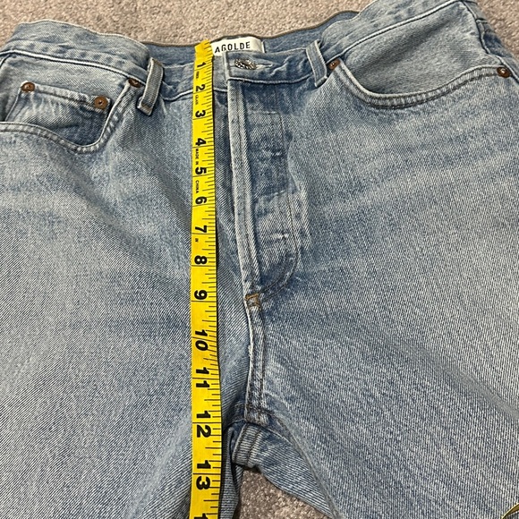 Agolde Riley High Rise Straight Leg Crop Jean Normcore - Picture 10 of 11